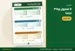 فهرس ملزمة الرياضيات ثالث ابتدائي — ٥ فصول و٣٥ درسًا
