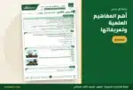 أهم المفاهيم العلمية وتعريفاتها — ملزمة العلوم ثالث ابتدائي